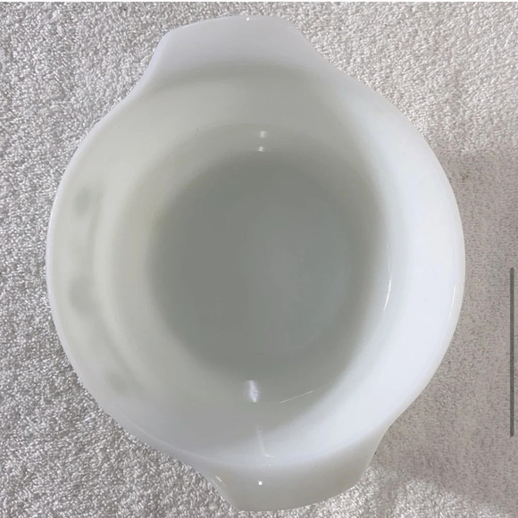 Vintage Milk Glass Green Daisy Flower Round Casserole Dish W Lid - Picture 7 of 14